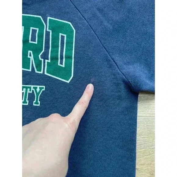Vintage 80s Oxford University Crewneck Sweatshirt Single Stitch XL Runs Small - Picture 10 of 12